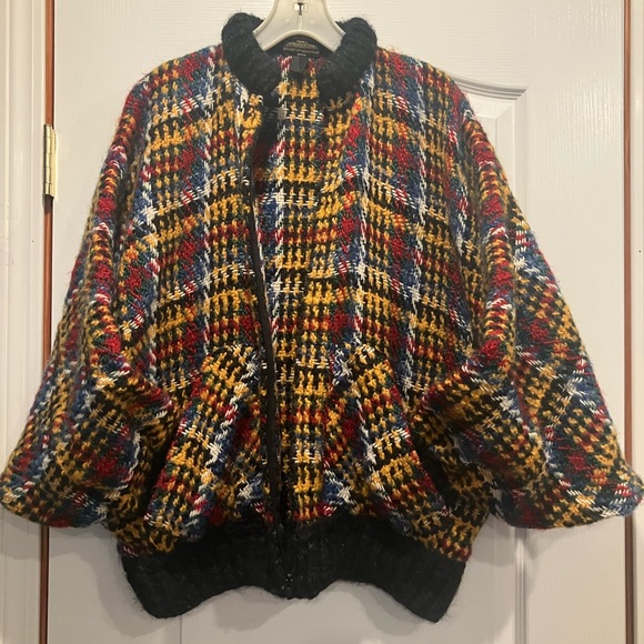 Multicolor Plaid Women's Jacket - Picture 2 of 3